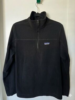 Patagonia Black Fleece with Multicolor Logo